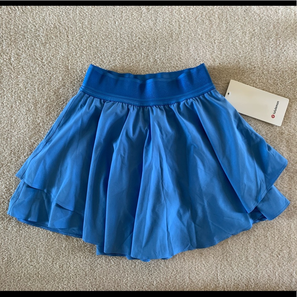 🔴 Court Rival High-Rise Tennis Skirt Tall Blue Nile